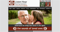 Desktop Screenshot of listenhearhearingsolutions.com